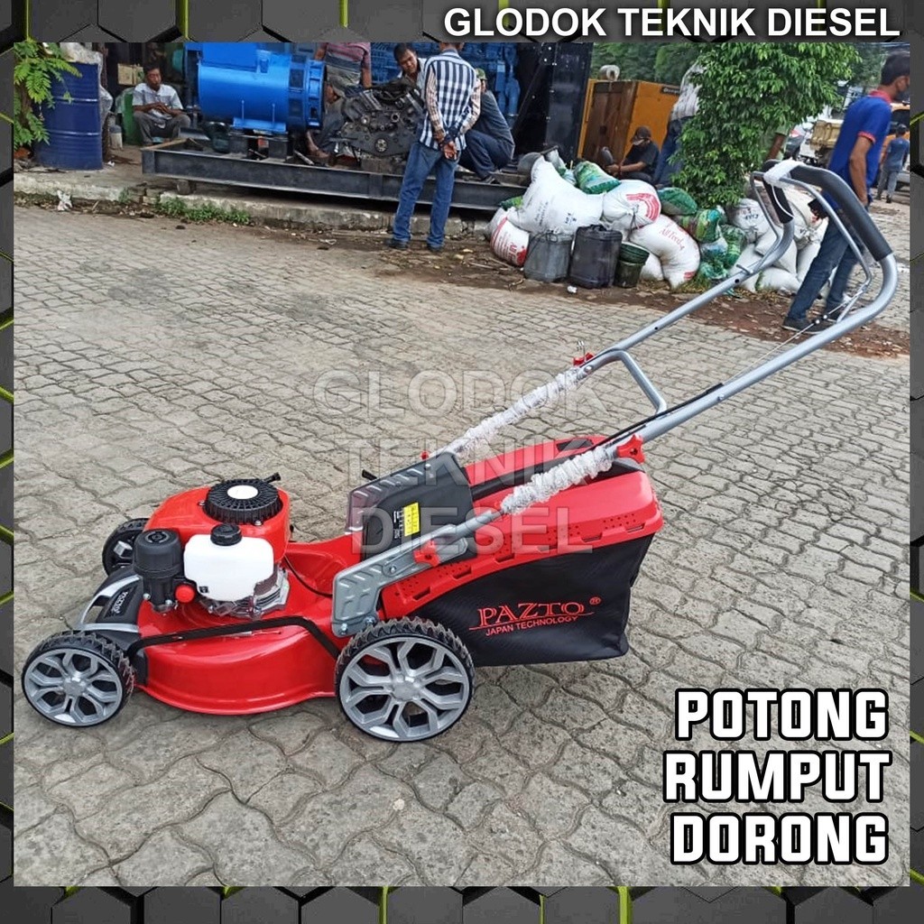 Jual MESIN POTONG RUMPUT DORONG BENSIN TERKUAT GASOLINE LAWN MOWER