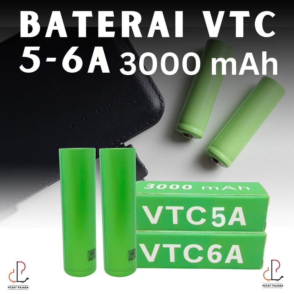 Jual Baterai VTC 5 VTC 6 Sony Authentic 18650 2600mAh 3000mAh Vape