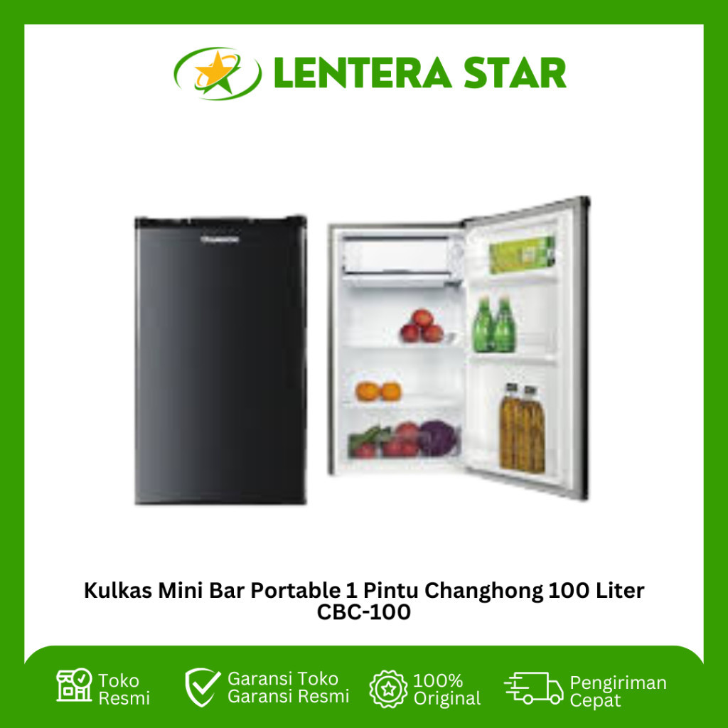 Jual Kulkas Mini Bar Portable Pintu Changhong Liter Cbc