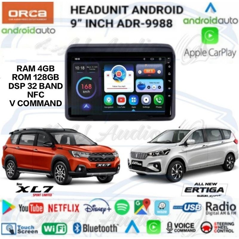 Jual HEAD UNIT TAPE MOBIL ANDROID ORCA OEM SUZUKI ALL NEW ERTIGA 2019