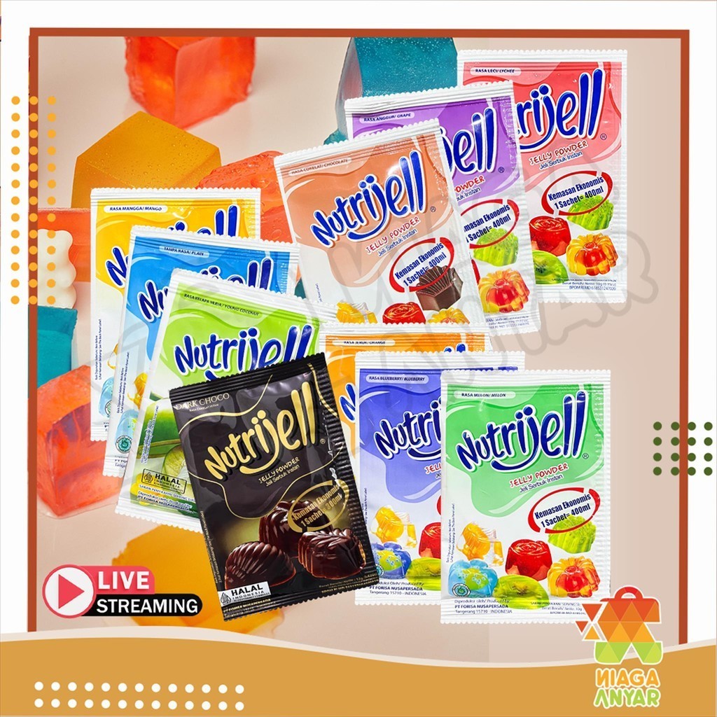 Jual Nas Nutrijell Ekonomis Jelly Powder Nutrijel Jely Rasa Coklat