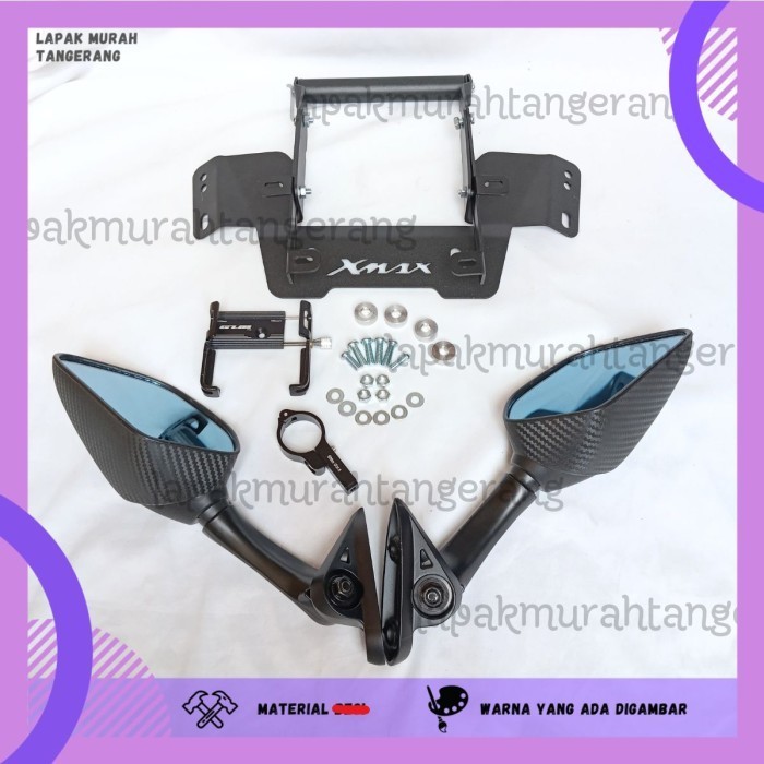 Jual PAKET BREKET SERVO SERPO SPION R25 PENDEK DAN HOLDER HP ALUMUNIUM