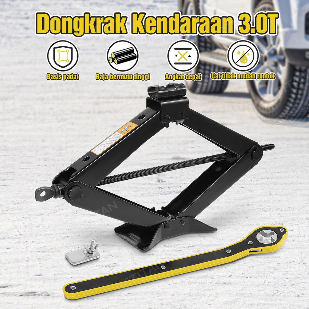 Jual Ton Dongkrak Jembatan Mobil Manual Car Scissors Jembatan