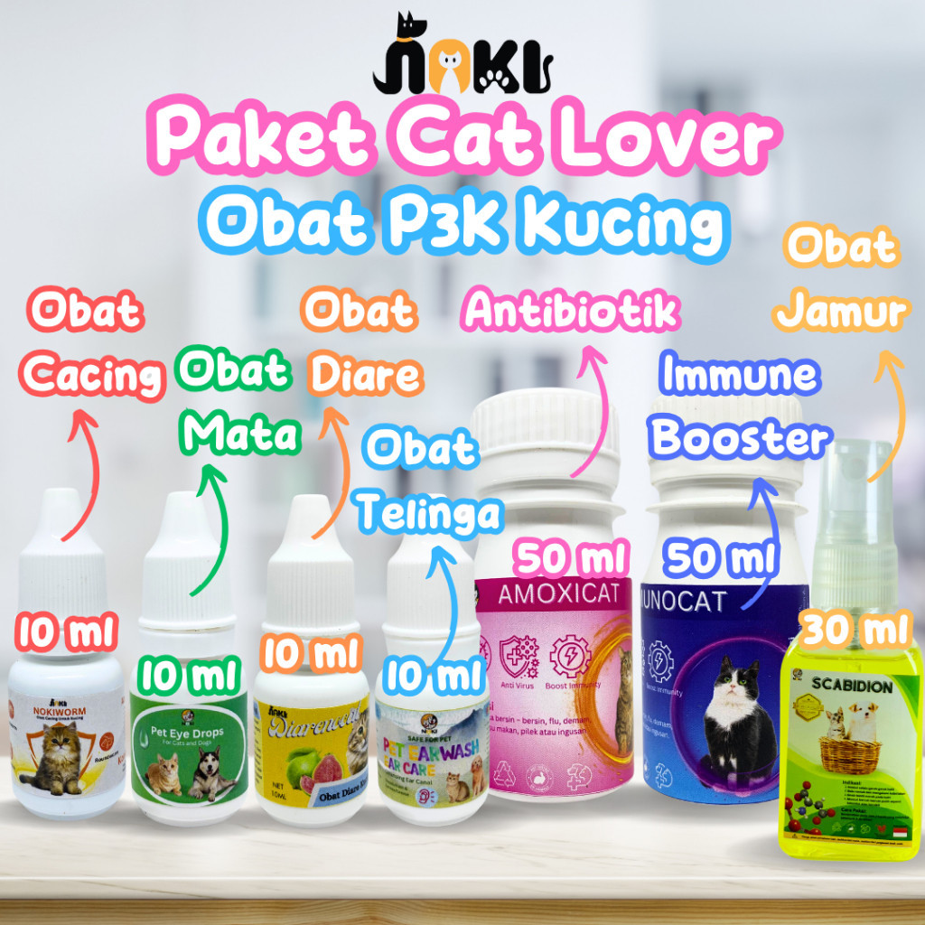 Jual Paket Isi Obat Dan Vitamin Kucing Isi Obat Cacing Diare