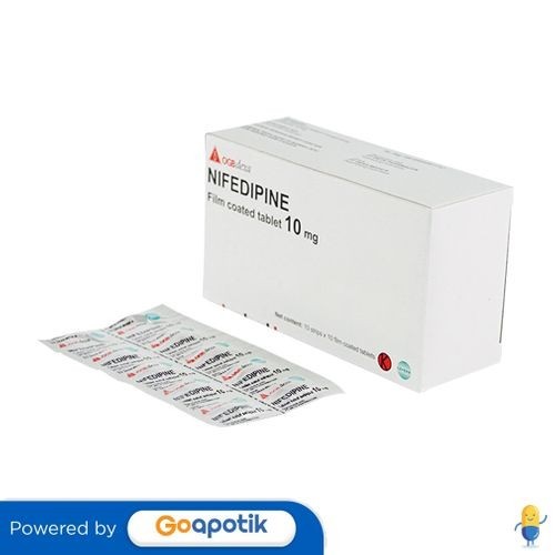 Jual Nifedipine Ogb Dexa Medica 10 Mg Box 100 Tablet Shopee Indonesia