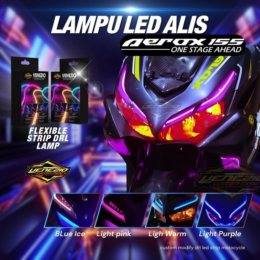 Jual Lampu Alis Drl Led All New Aerox Bonus Devil Eyes