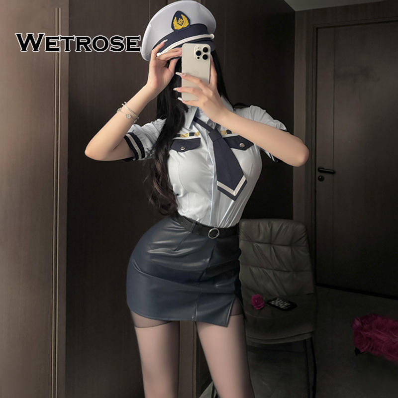Jual Wetrosepolisi Sexy Lingerie Uniform Cup Policewomen Cosplay