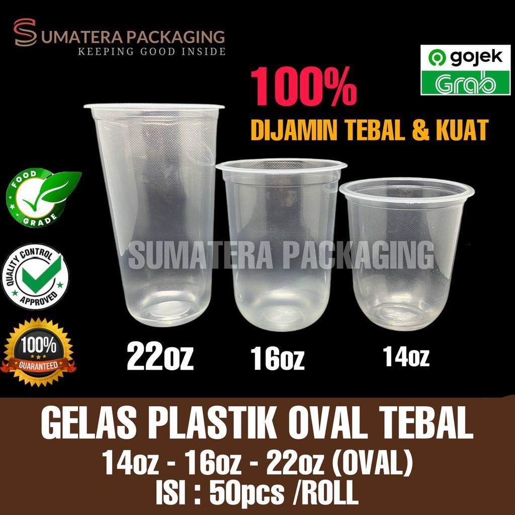 Jual Gelas Plastik Cup Oval U Oz Oz Oz Oval Tebal Cembung U Bsm