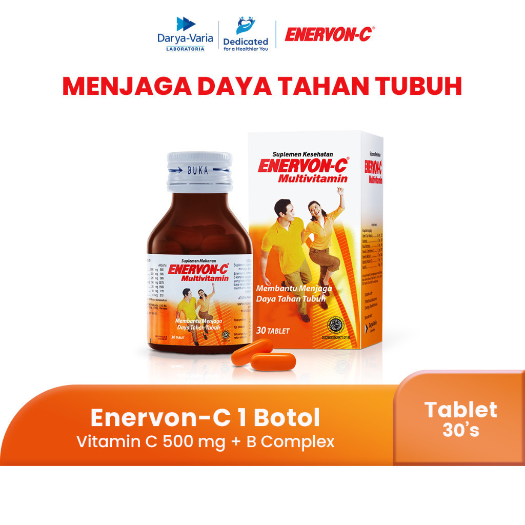 Jual Enervon C Vitamin C Dan B Complex Suplement Daya Tahan Tubuh Isi