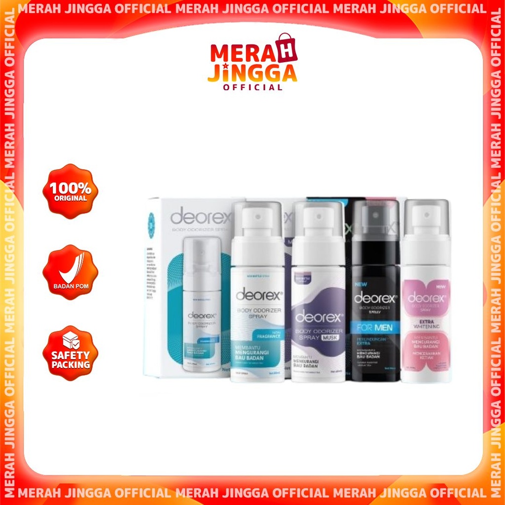 Jual Deorex Body Odorizer Spray Ml Body Spray Merah Jingga