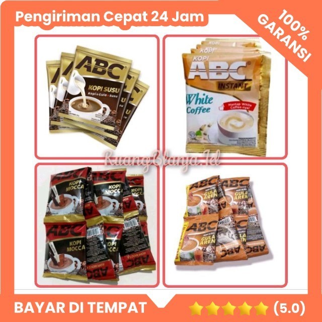 Jual Kopi Abc Renceng Susu Mocca Gula Aren White Coffe Pcs