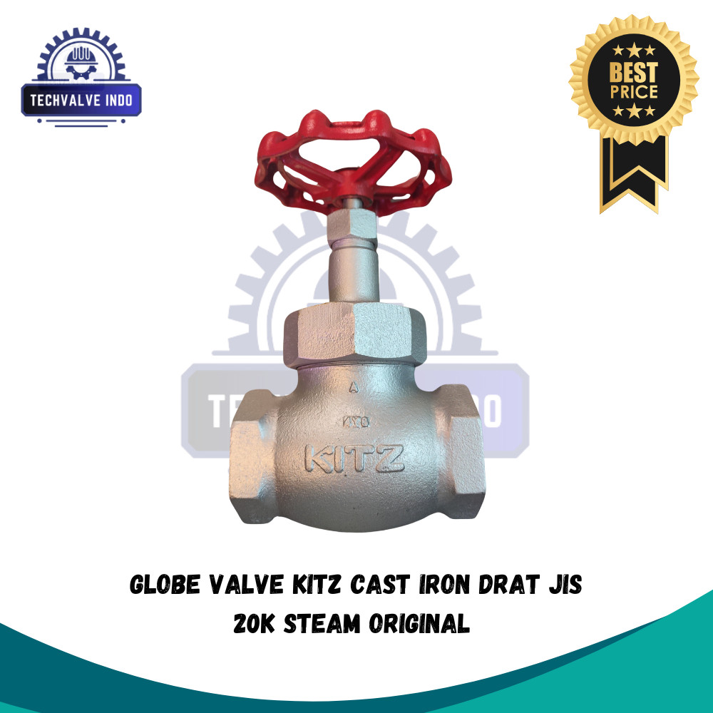 Jual GLOBE VALVE KITZ 1 1 2 INCH DRAT JIS 20K TYPE FCD S ORIGINAL