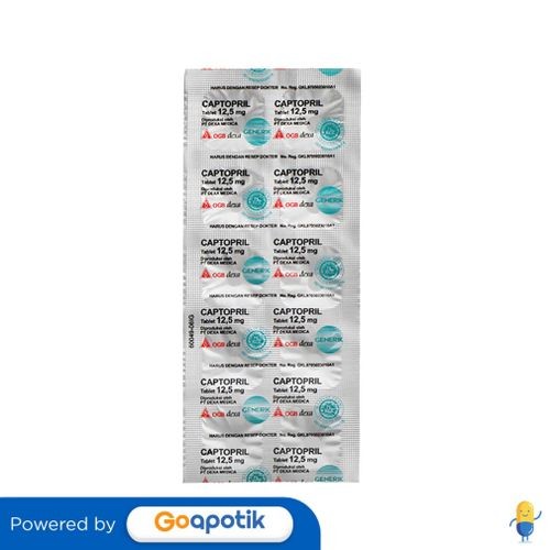 Jual Captopril Ogb Dexa Medica Mg Strip Tablet Hipertensi