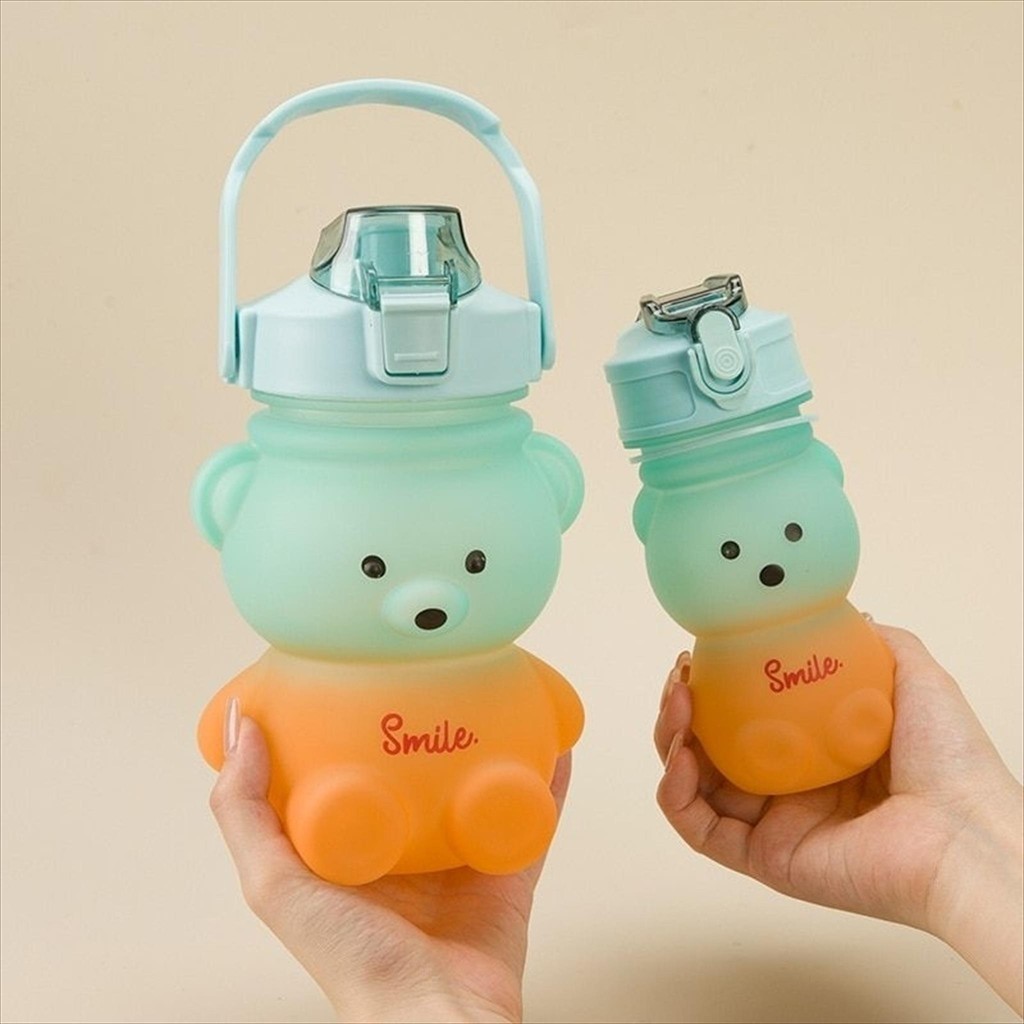 Jual Bentuk Bear Doff Botol Tempat Minum Tumbler Tumblr Gradasi 2in1