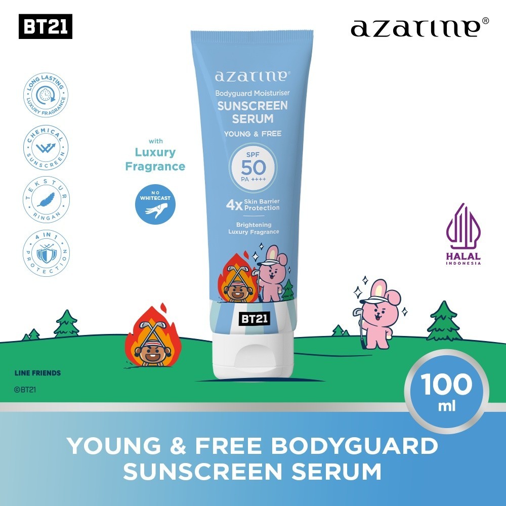 Jual Azarine X Bt Body Guard Moisturizer Sunscreen Serum Ml Spf