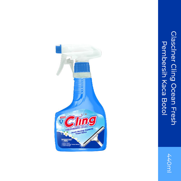 Jual Glasclner Cling Ocean Fresh Pembersih Kaca Botol Ml Shopee