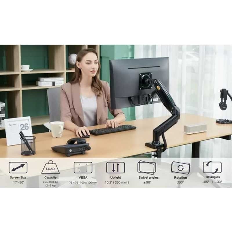 Jual NORTH BAYOU Universal Monitor Arm Bracket 2 9KG 17 30 Inch NB