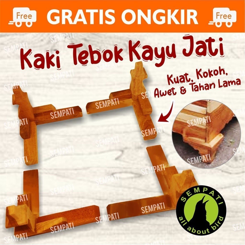 Jual Sempati Kaki Sangkar Kandang Kosan Khosan Aurora Wijaya Bahan Kayu