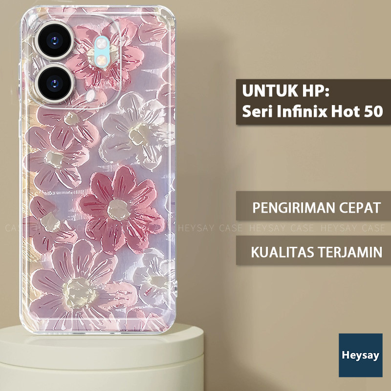 Jual Bunga NEW Untuk Case Hp Infinix Hot Pro Plus G G Soft Casing