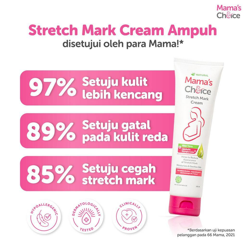 Jual Mama S Choice Stretch Mark Cream Krim Penghilang Strechmark Aman