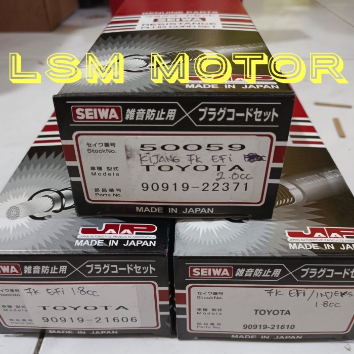 Jual Kabel Busi Asli Seiwa Japan Kijang Kapsul 7k Efi 1 8cc 2 0cc 7k