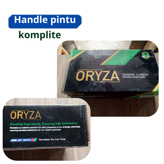 Jual Kunci Pintu Besar Oryza 1 Set Lengkap Handle Besar Oryza Shopee