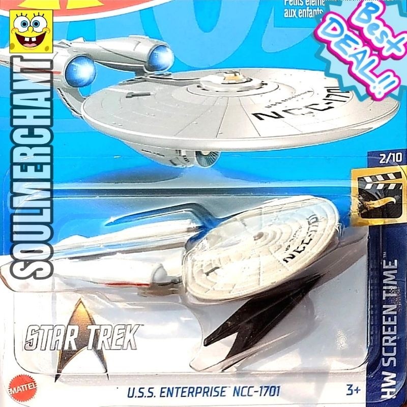Jual Hot Wheels Star Trek USS Enterprise NCC 1701 Shopee Indonesia