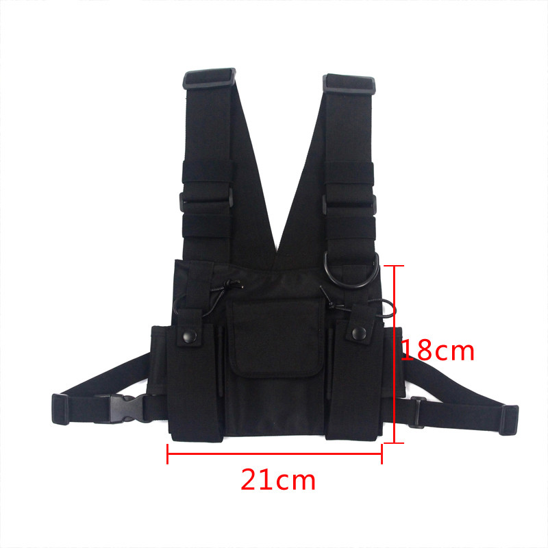 Jual Tactical Vest Nylon Military Vest Chest Rig Pack Pouch Holster