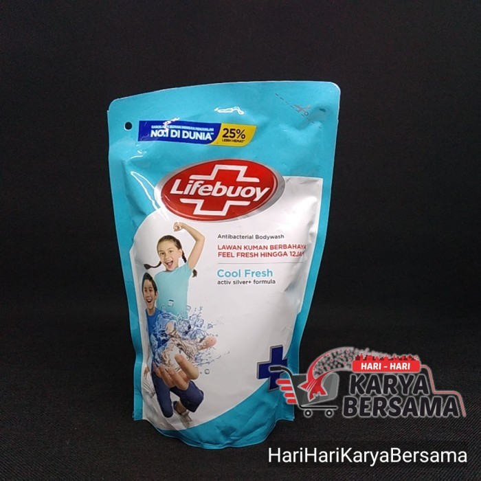 Jual Lifebuoy Antibacterial Bodywash Cool Fresh Refill Pouch Ml