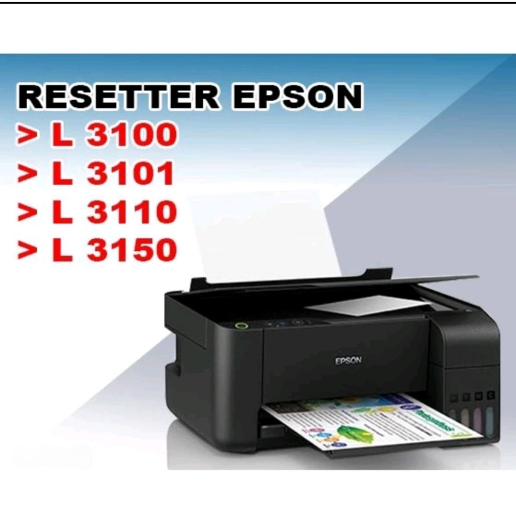 Jual Software Resetter Epson L3100 L3110 L3101 L3150 Lifetime Unlimited