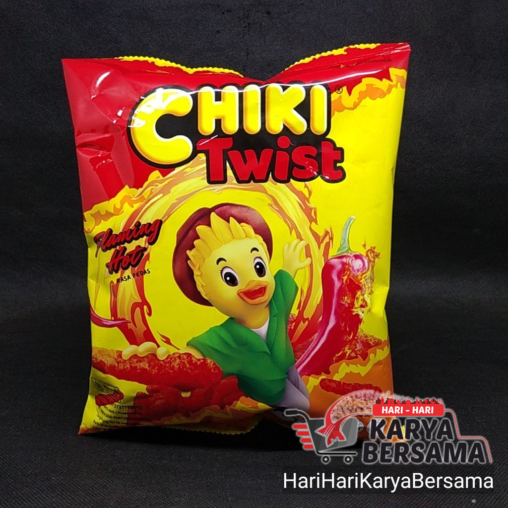 Jual CHIKI TWIST FLAMING HOT SNACK RASA PEDAS 75GR Shopee Indonesia