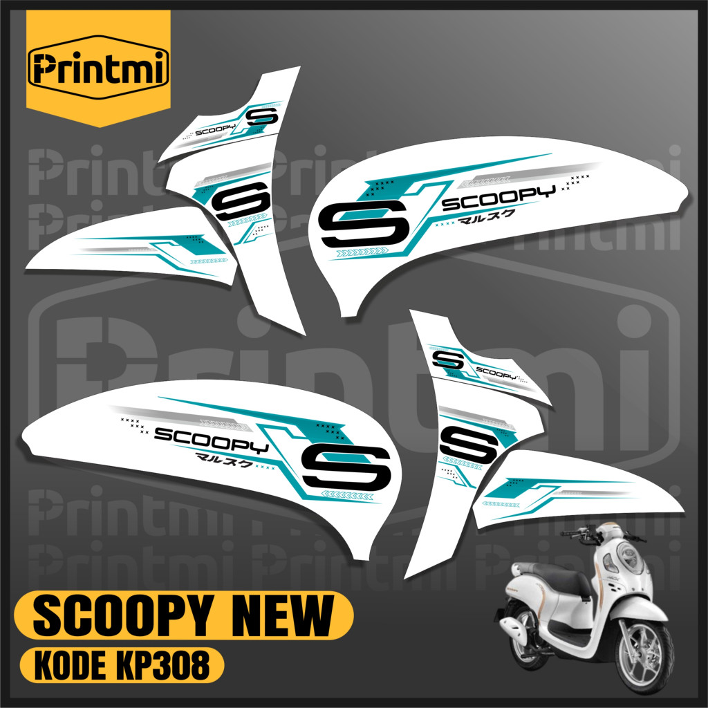 Jual Striping Stiker Motor Scoopy New Prestige