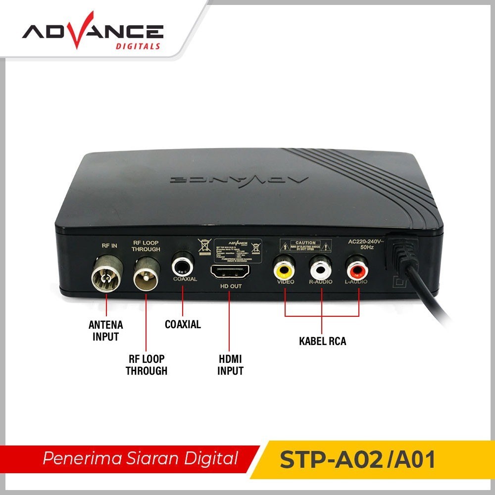 Jual Advance STB Set Top Box TV Digital Receiver Penerima Siaran Full