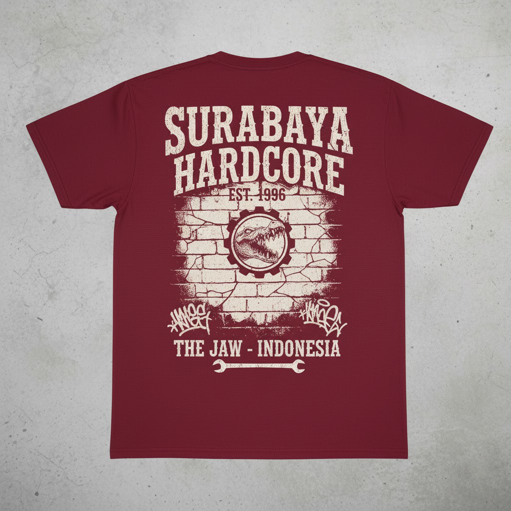 Jual Kaos Hardcore Surabaya Streetwear Buaya The Jaw East Java 24s