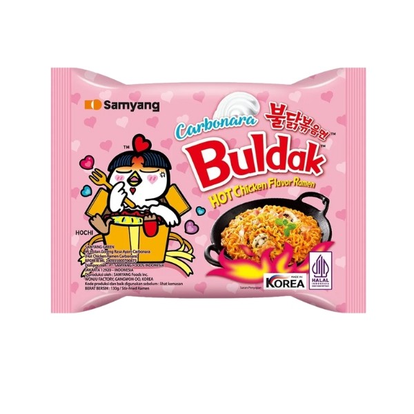 Jual SAMYANG HOT CHIKEN RAMEN CARBONARA PACK 130 GR Shopee Indonesia