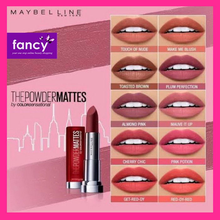 Jual Maybelline The Powder Matte Lipstick Sensational 504 Touch Of Nude