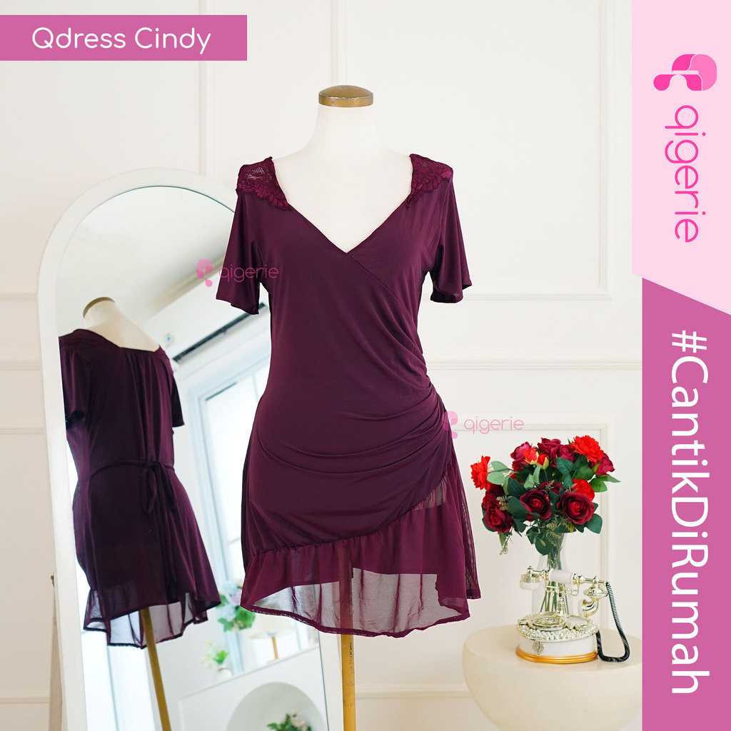 Jual CINDY QIGERIE Lingerie Baju Dinas Malam Sexy Baju Tidur