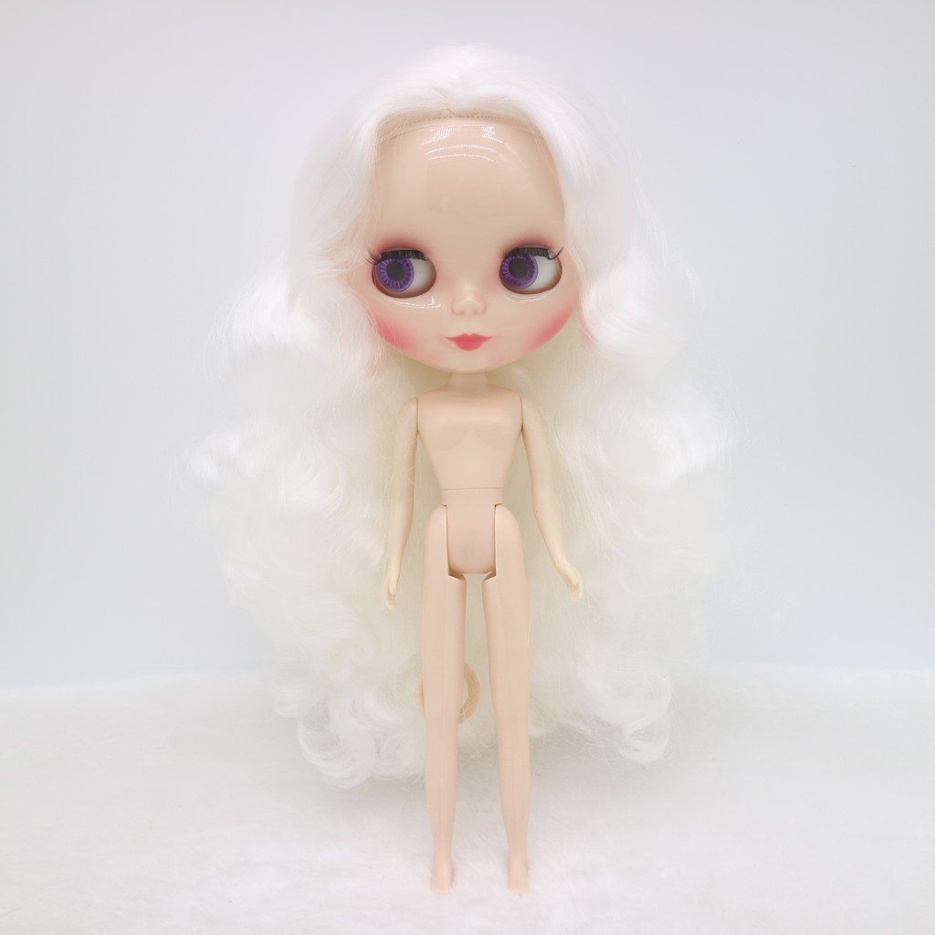 Jual Nude Blyth Doll White Hair Factory Doll Fashion Doll Suitable For