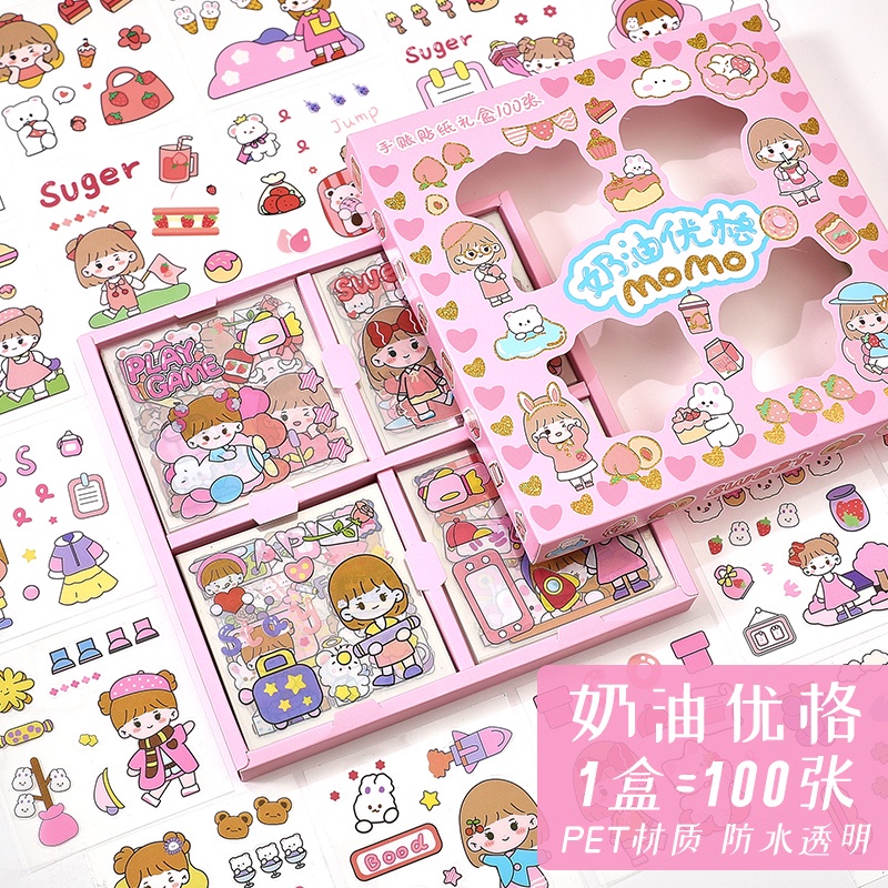 Jual Stiker D Lembar Sticker Momo Kartun Korea Lucu Anti Air Water