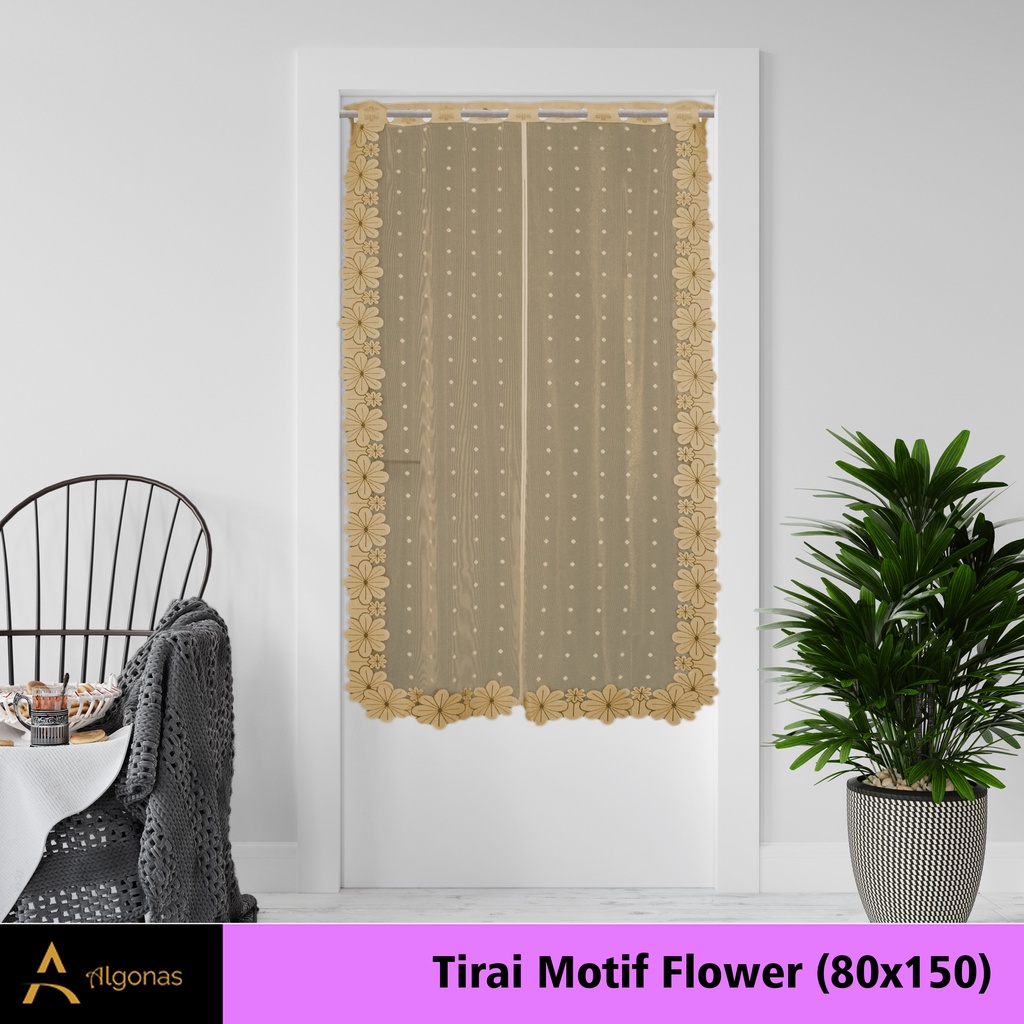 Tirai Noren Jepang Dekorasi Pintu Bermotif Transparan (80x150)
