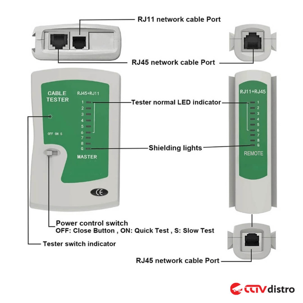 Murah LAN Tester RJ45 dan RJ11 Kabel Wire Tracker Cable Garansi 1 Bulan ...