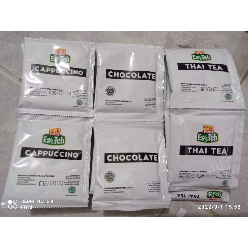 Jual TEH POCI TEA STATION RASA COKLAT, CAPPUCINO DAN THAI TEA | Shopee ...