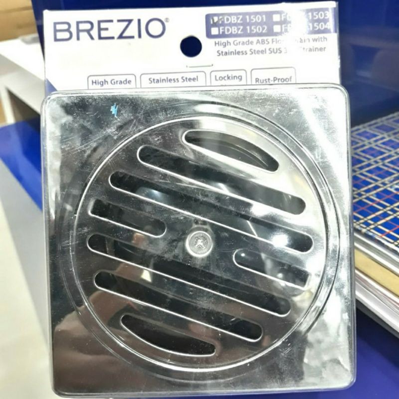 Jual Floor Drain BREZIO FDBZ 1501 Stainless Steel Saringan Pembuangan ...