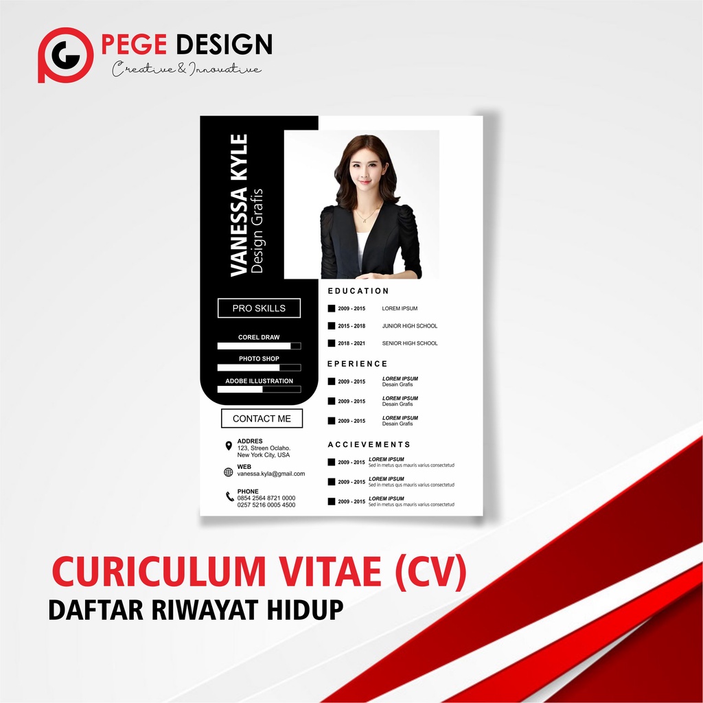 Jual CURRICULUM VITAE//CV LAMARAN PEKERJAAN | Shopee Indonesia