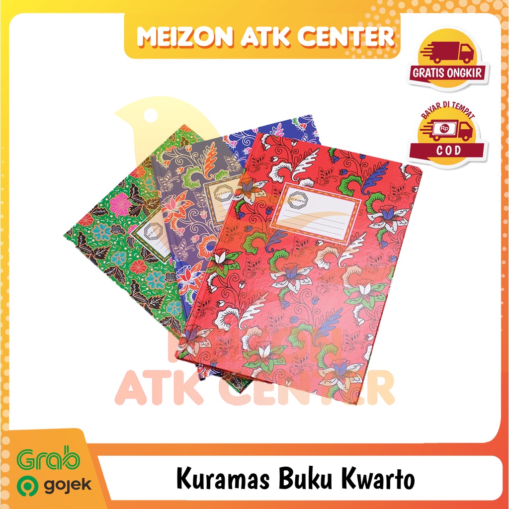 Jual Kuramas Buku Tulis Kwarto Hard Cover Book Kuarto Quarto 100 Lembar