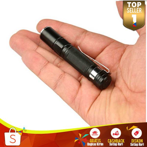 Jual Senter LED Mini TH 24 Cree XPE Q5 2000 Lumens Flashlight Kecil ...