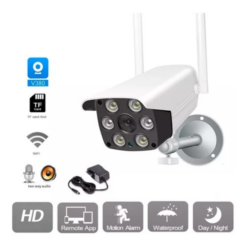 Jual CCTV OUTDOOR V380 IP CAMERA CCTV WIFI 8MP OUTDOOR FULL HD 1080P ...