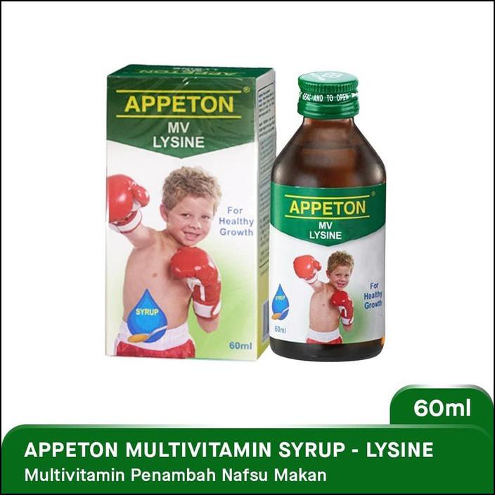 Jual APPETON MULTIVITAMIN SYRUP 60ML LYSINE Shopee Indonesia