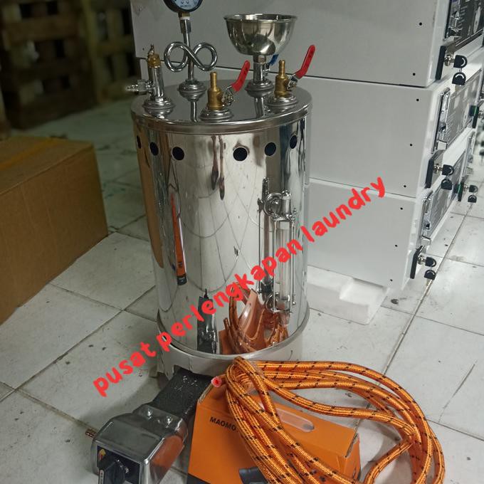 Jual Paket Setrika Uap Boyler 10 Liter/ Laundry/ Gas/ Titan/ Maomoto ...