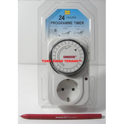 Jual Stop Kontak Timer / Program Timer Otomatis 24 Jam / Hours Merk ...